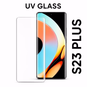 خرید و قیمت گلس UV سامسونگ S23 PLUS |شیشه ای و تمام صفحه. خرید گلس یووی سامسونگ اس 23 پلاس در شیراز